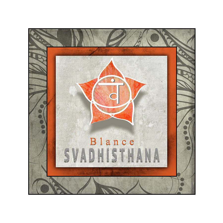 Inspirational Mixed Media - Chakrasyogatile Svadhisthana V1 by Lightboxjournal