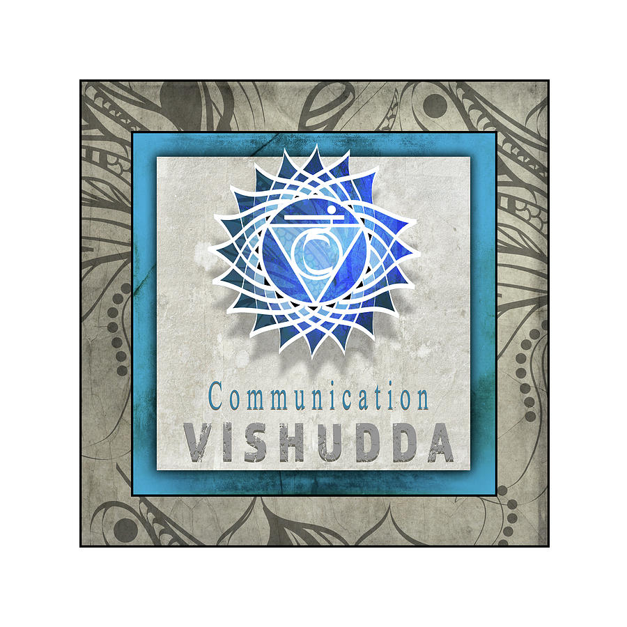 Inspirational Mixed Media - Chakrasyogatile Vishudda V1 by Lightboxjournal