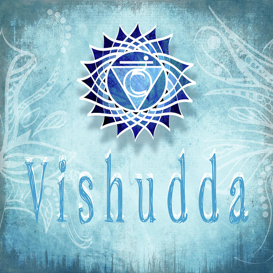Inspirational Mixed Media - Chakrasyoga_vishudda V3 by Lightboxjournal