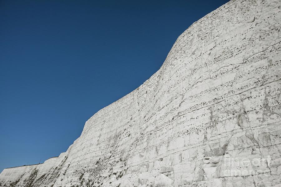Blue Sky Photograph - Chalk Cliff by Robert Brook/science Photo Library