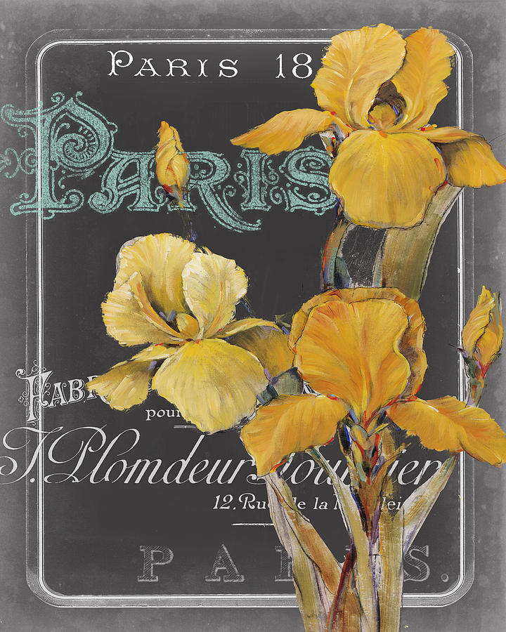 Paris Painting - Chalkboard Paris Iv by Studio W