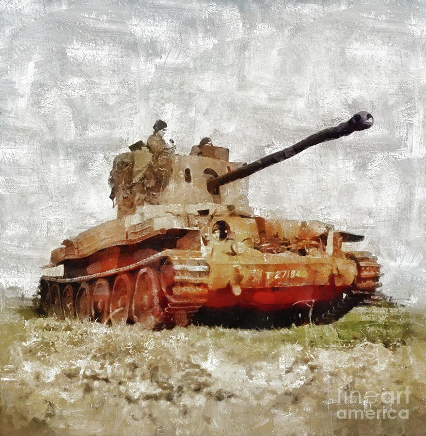 Challenger Tank, World War Two Painting by Esoterica Art Agency