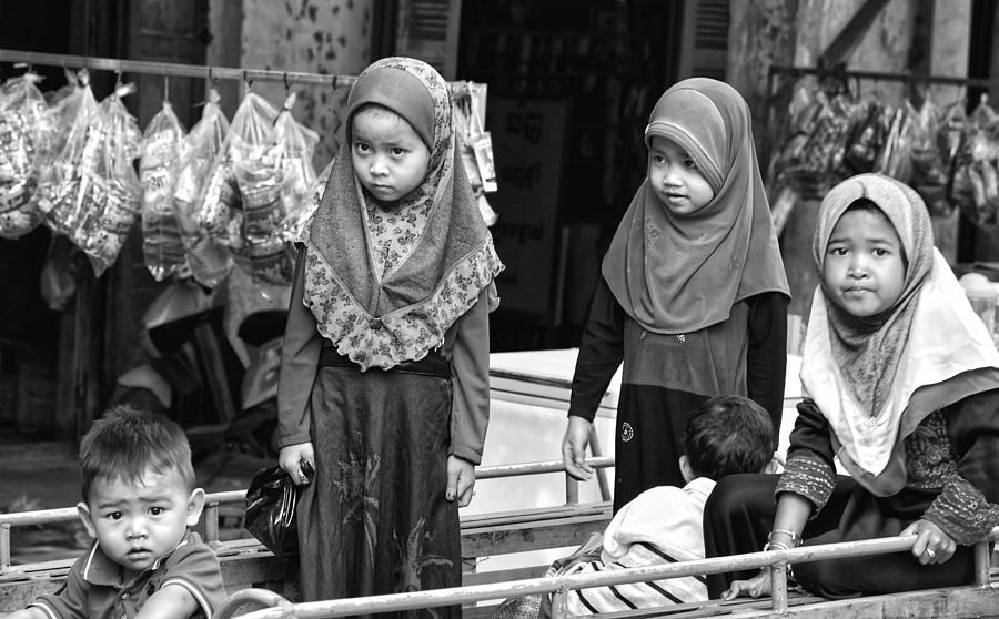 Cham Children In Cambodia Photograph by Michel Fournol