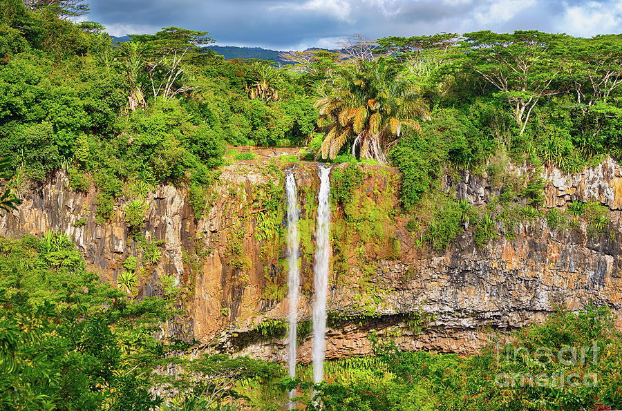Chamarel Waterfall. Beautiful Landscape. Mauritius Photograph