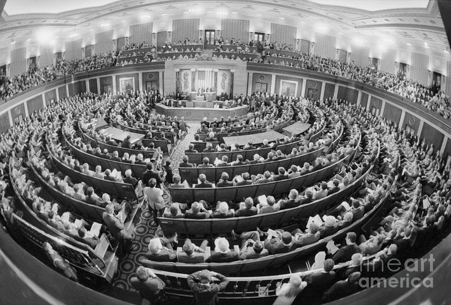Chamber Of The U.s. House Photograph by Bettmann