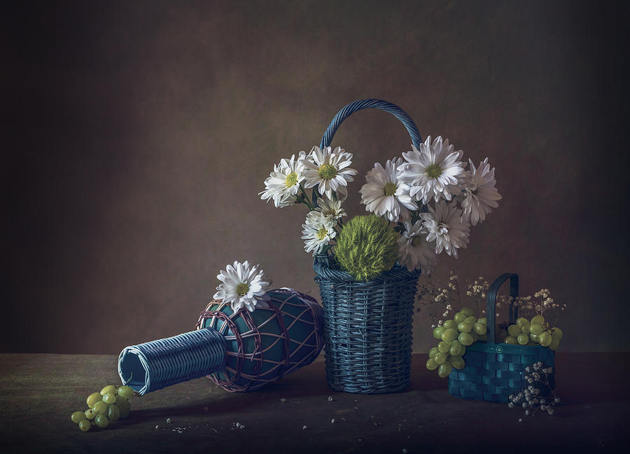 Chamomile And Grapes Photograph by May G - Fine Art America