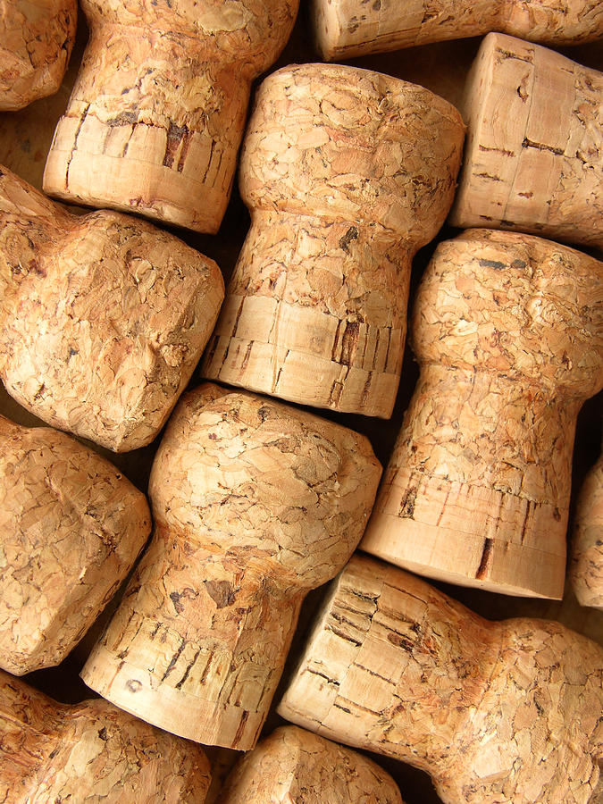 Champagne Corks Background Photograph by Fotografiabasica