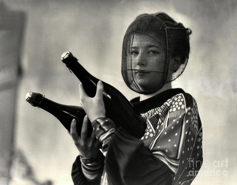 Champagne Inspector In A Mask Photograph by Bettmann