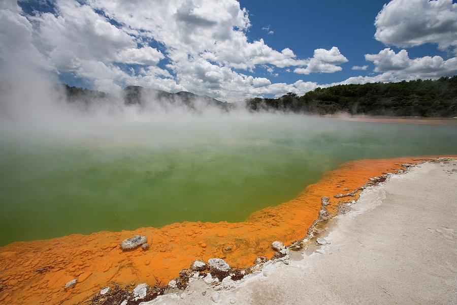 Champagne Pool At Geothermal Site Photograph by Design Pics