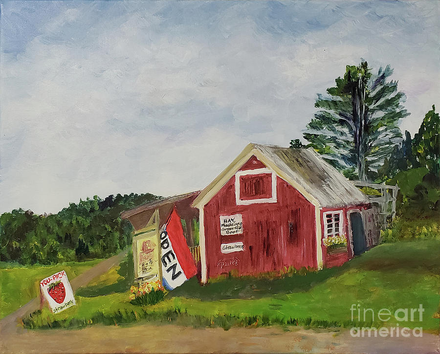 Chandler Pond Farm Painting by Donna Walsh