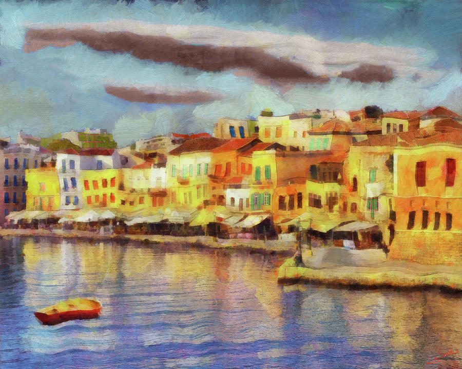 Chania Creta Painting by George Rossidis
