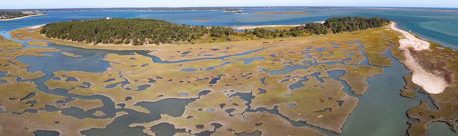 Nature Photograph - Channels Meander Through A Salt Marsh by Ethan Daniels