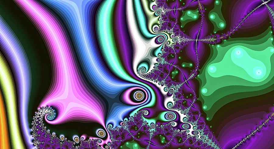 Chaos Abound Fantasy Art Purple Digital Art by Don Northup