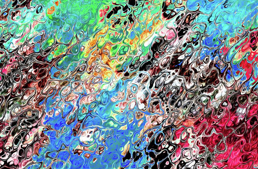 Chaos Abstraction Bright Digital Art by Don Northup