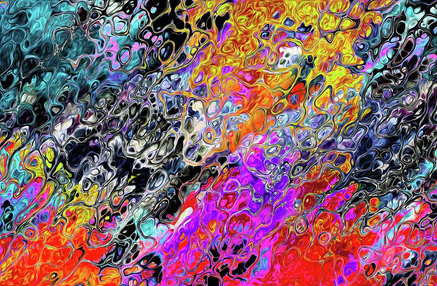 Chaos Abstraction Colorful Digital Art by Don Northup