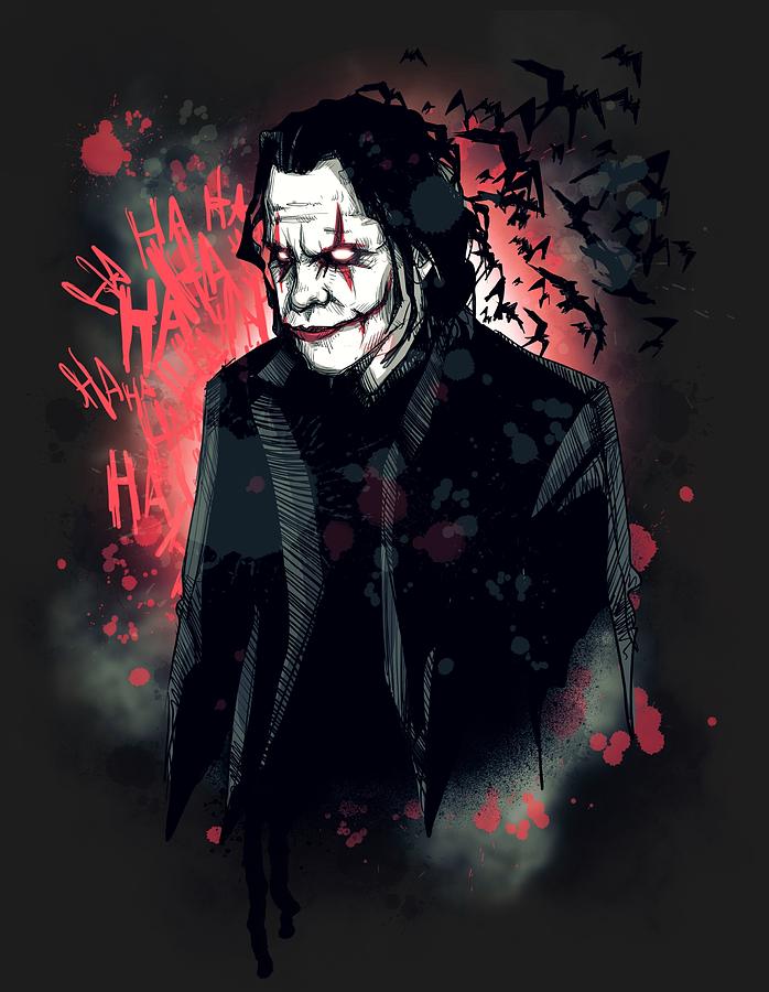 Clown Drawing - Chaos by Ludwig Van Bacon Clown Drawing - Chaos by Ludwig Van Bacon