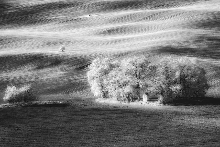 Chapel In Infrared Photograph by Piotr Krol (bax)