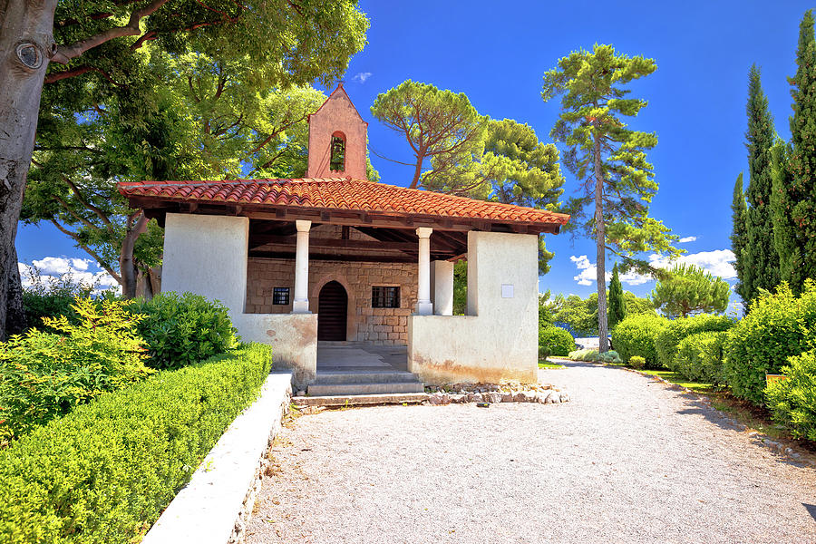 Chapel in mediterranean park of Lovran view Photograph by Brch Photography