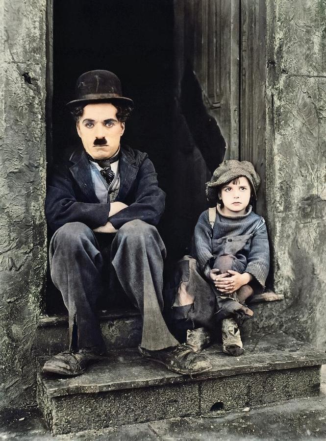 Chaplin The Kid Painting