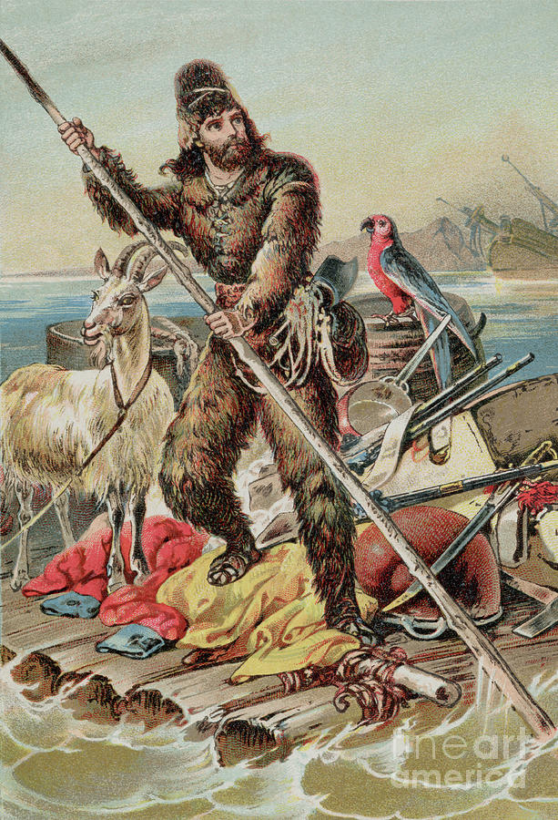 Character From Robinson Crusoe Riding Photograph by Bettmann