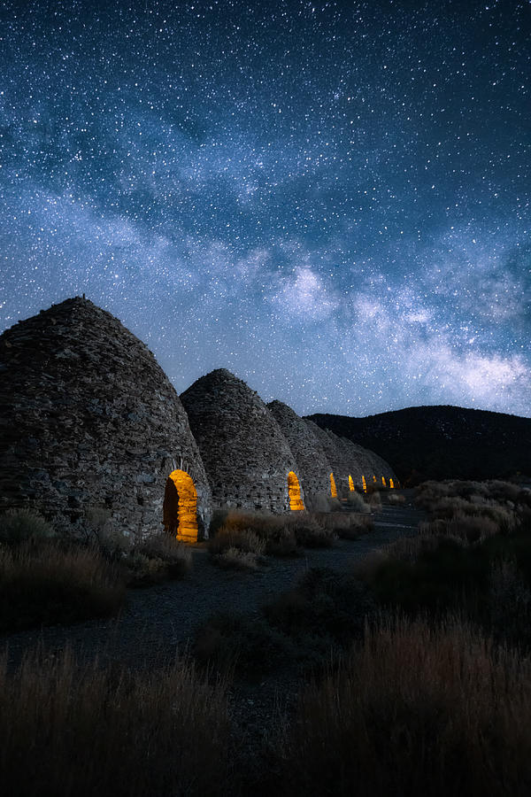 Desert Photograph - Charcoal Kilns by Willa Wei