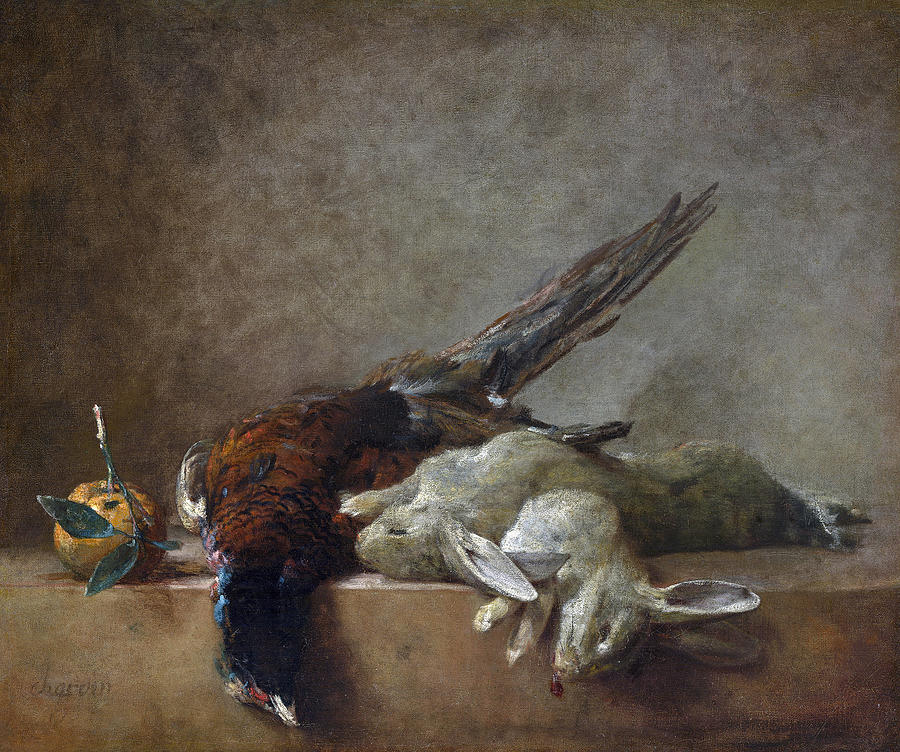 Still Life with Game, 1750s Painting by Jean-baptiste-simeon Chardin
