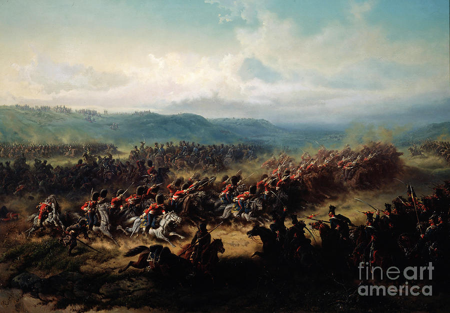 Charge Of The English Light Brigade Drawing by Heritage Images