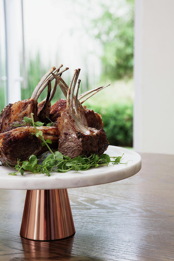 Chargrilled Greek Lamb Rack Photograph by Great Stock!