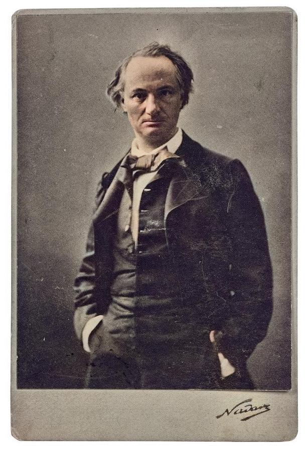 Charles Baudelaire Colorized By Ahmet Asar Painting