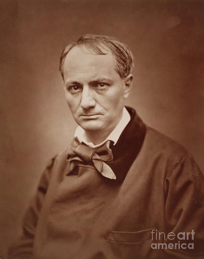Charles Baudelaire, French poet, portrait photograph Photograph by ...