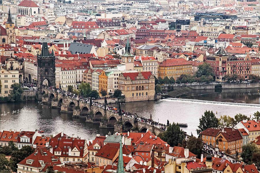 Charles Bridge And The City - 2 Photograph by Hany J