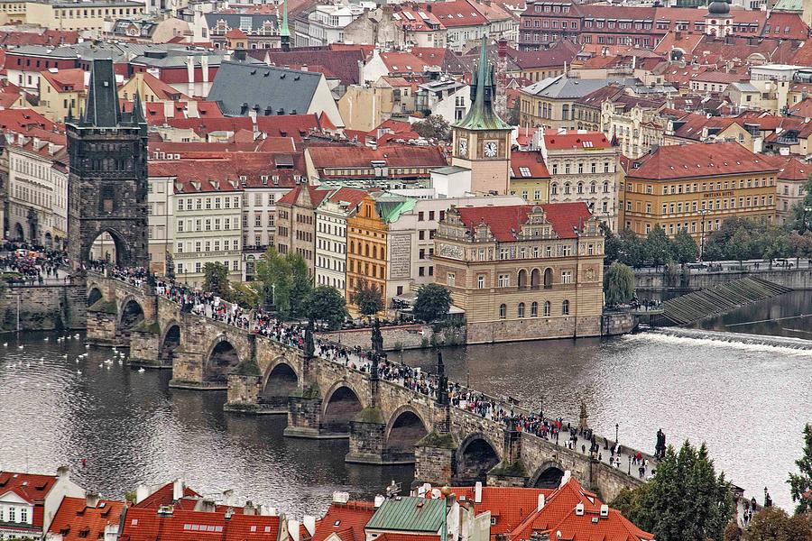 Charles Bridge And The City - 3 Photograph by Hany J