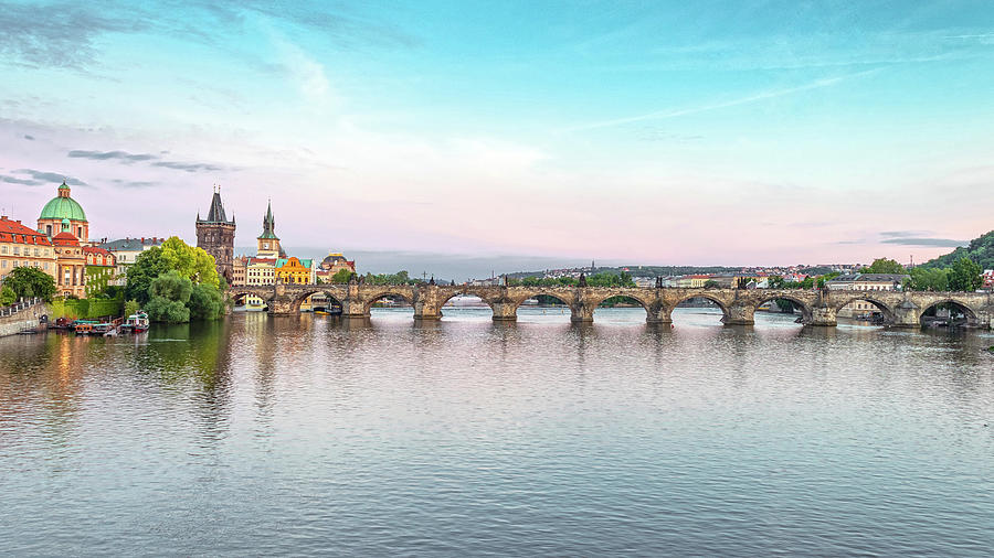 Architecture Photograph - Charles Bridge - Prague by Jan Gallo
