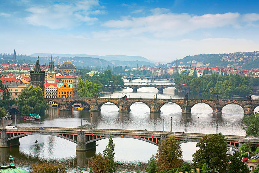 Landscape Photograph - Charles Bridge Prague Czech Republic by Jan Wlodarczyk
