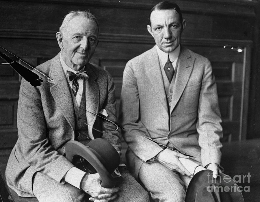 Charles Comiskey Sitting With William Photograph by Bettmann