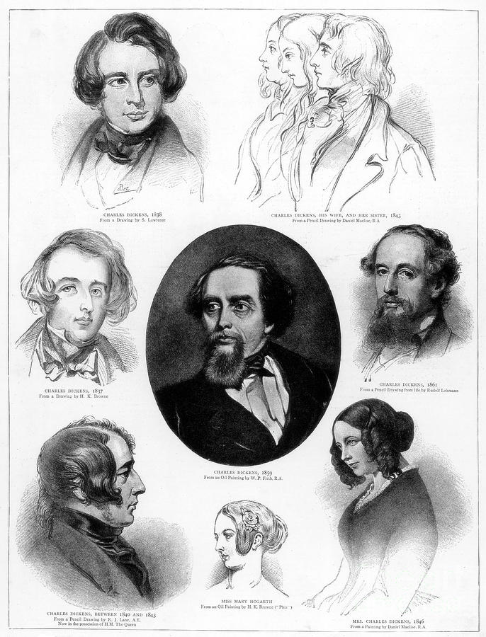Charles Dickens 1812-1870, English Drawing by Print Collector