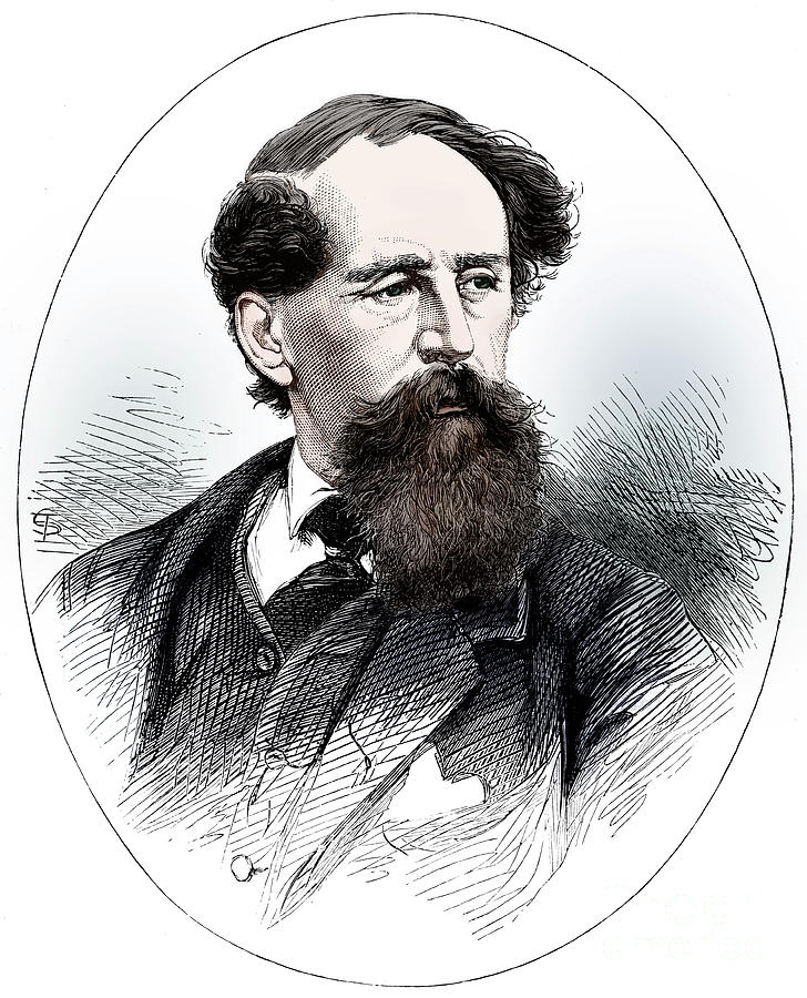 Charles Dickens, 19th Century English Drawing by Print Collector