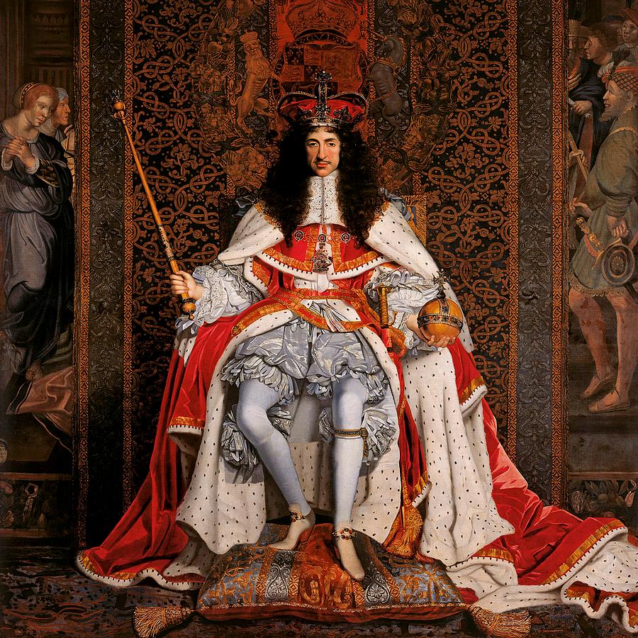 Vintage Painting - Charles II of England by Mountain Dreams