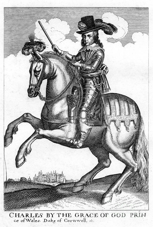 Charles II Of England, 17th Century Drawing by Print Collector