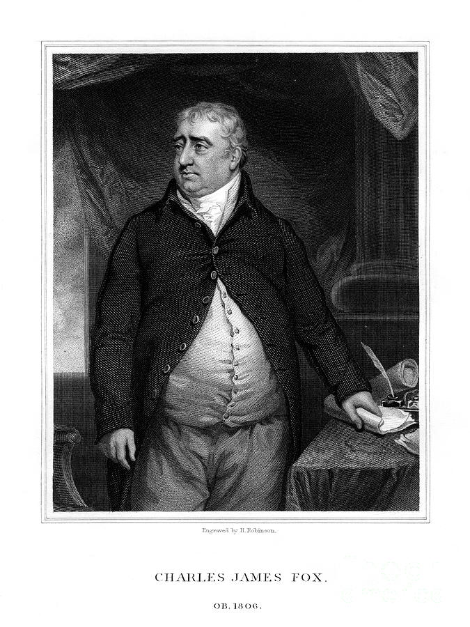Charles James Fox, British Politician Drawing by Print Collector