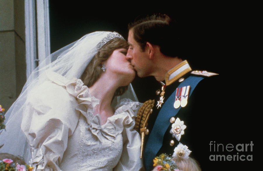 Charles Kissing Diana Photograph by Bettmann