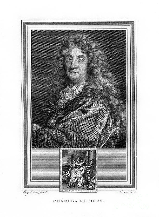 Charles Le Brun, French Baroque Era Drawing by Print Collector