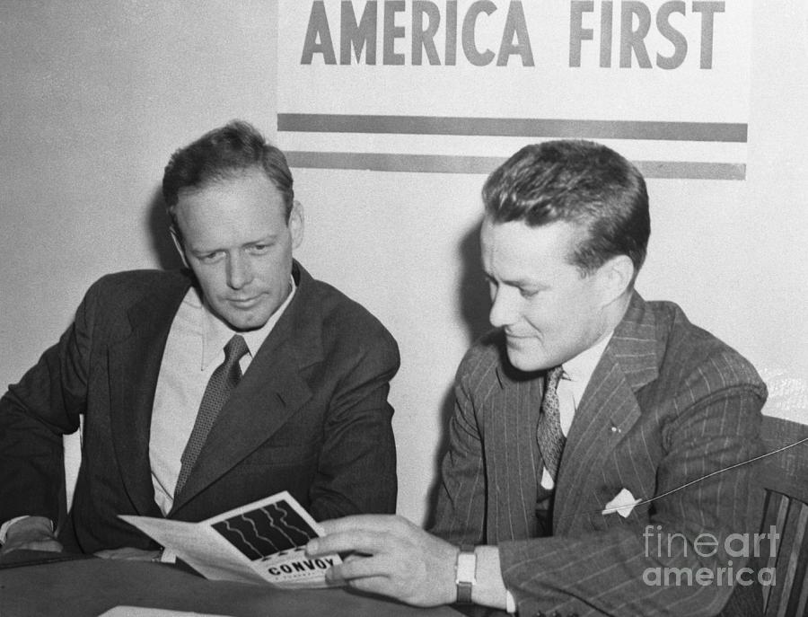 Charles Lindbergh Joining America First Photograph by Bettmann