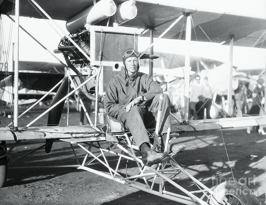 Charles Lindbergh Preparing To Fly Photograph by Bettmann