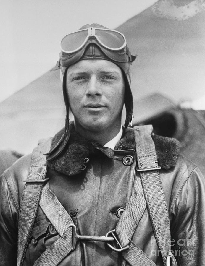 Charles Lindbergh Wearing Winter Flying Photograph by Bettmann