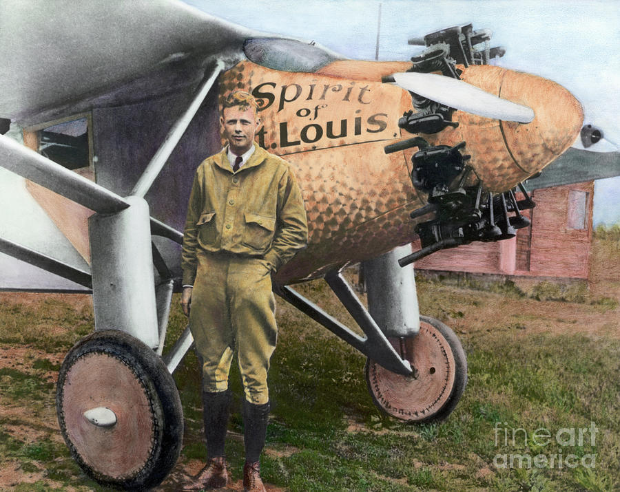 Charles Lindbergh With The Spirit Photograph by Bettmann