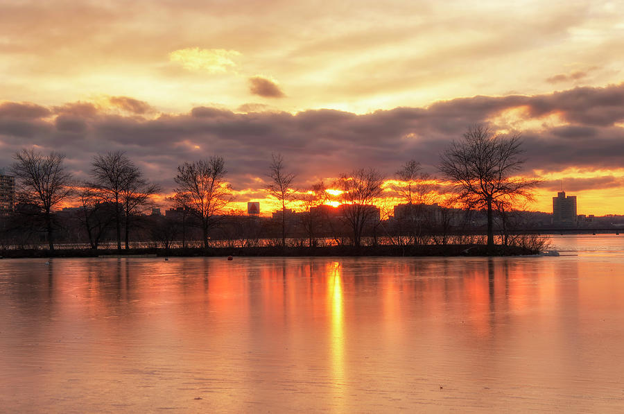 Charles River Esplanade Sunset Photograph by Joann Vitali