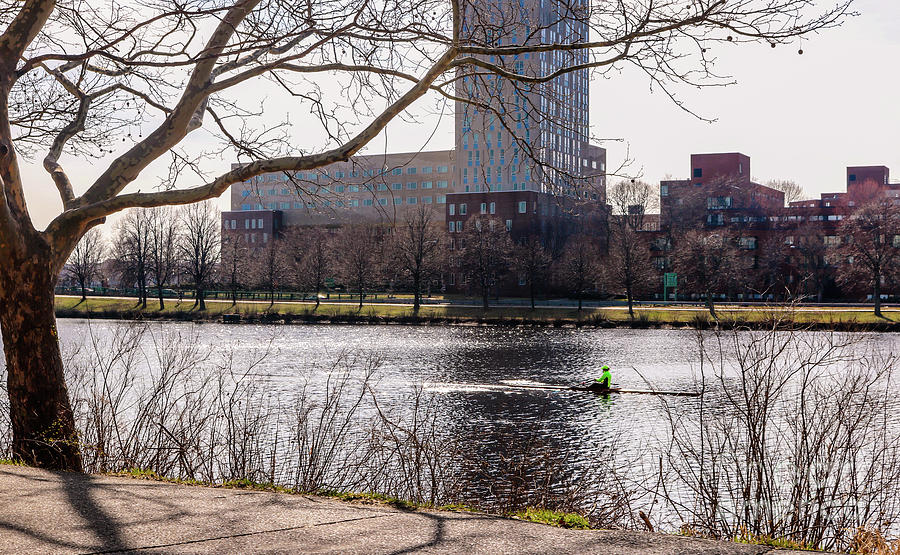 Charles River kayaking Photograph by Claudia M Photography