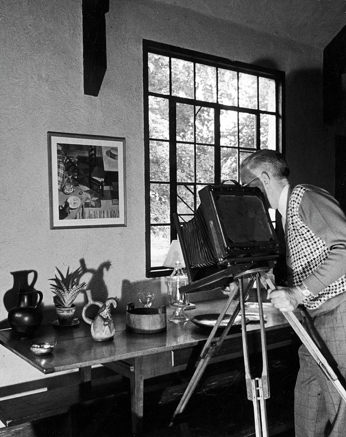 Charles Sheeler At Work Photograph by Alfred Eisenstaedt