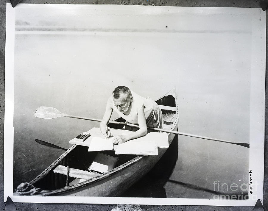 Charles Steinmetz Works On Inventonboat Photograph by Bettmann